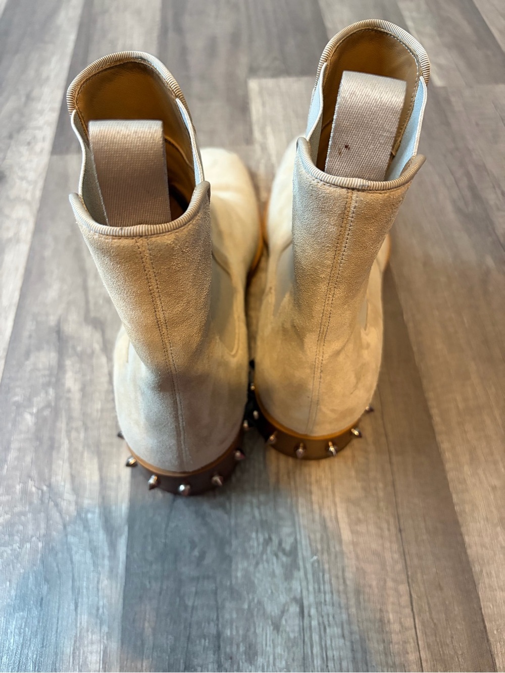 Suede Studded Accents Chelsea Boots - Picture 4 of 11